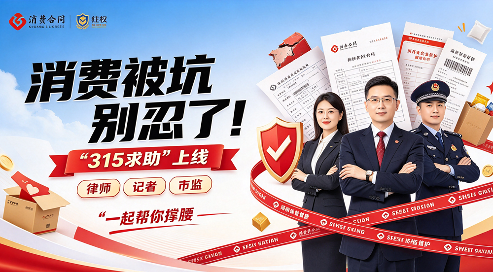 消费被坑别忍了！“315求助”上线，律师记者市监一起帮你撑腰